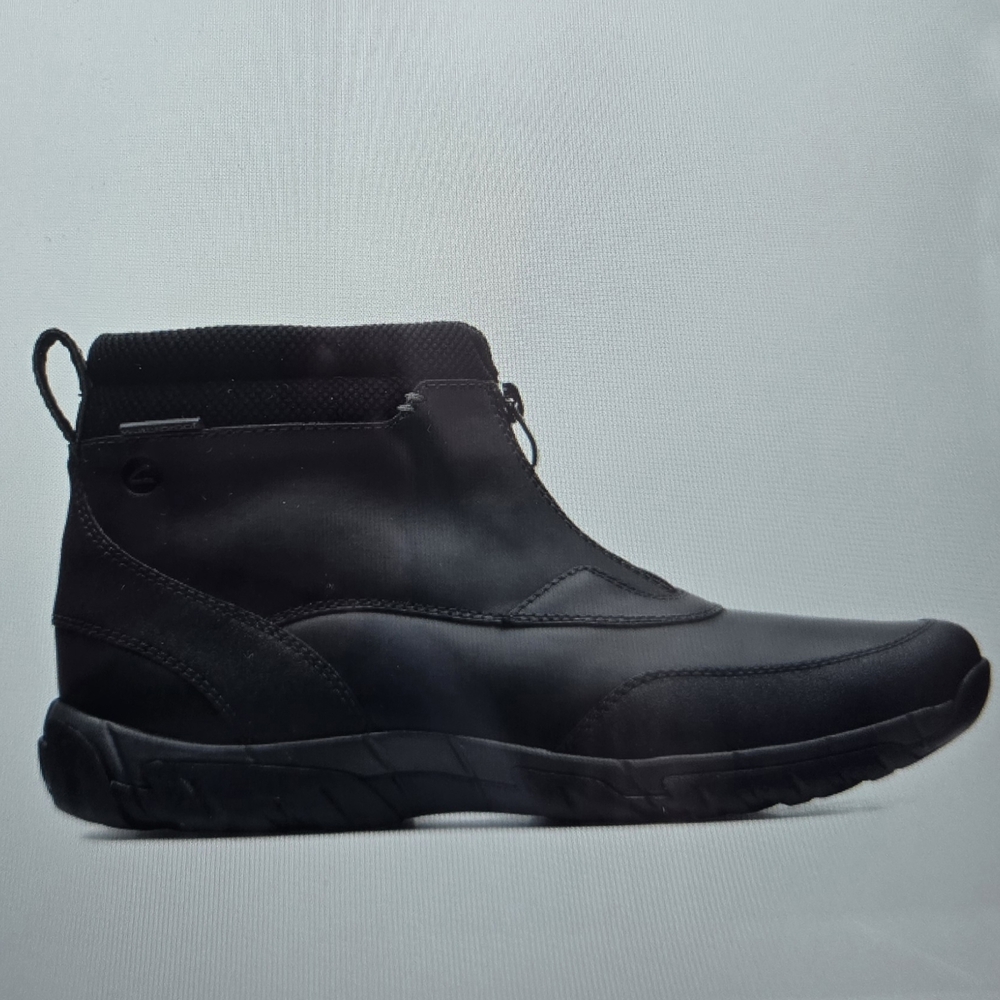 Clarke's men's grove zip Black Waterproof Ankle Boots Size 11